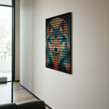 Arctic Wolf – 3D Carved Wood Wall Art - Textured Vertical Wall Decor