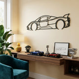 Pagani Utopia 2022 Black Metal Car Wall Art