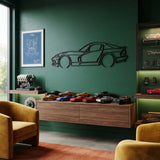 Dodge Viper GTS 1996 Black Metal Car Wall Art