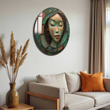 Monolith Round Glass Wall Art - Tempered Glass Circle Wall Decor