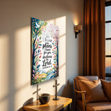 Christian Glass Wall Art - [For I know the plans I have for you, declares the Lord. (Jeremiah 29 11)] Bible Scripture Decor
