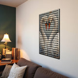 Eternal Bond – 3D Carved Wood Wall Art - Textured Vertical Wall Decor