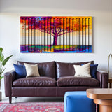 Treeegy – 3D Carved Wood Wall Art - Textured Horizontal Wall Decor