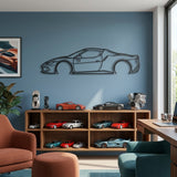Ferrari 296 Speciale 2025 Black Metal Car Wall Art