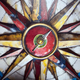 Compass Rose Vibrant 3D Metal Wall Art – Laser Cut, UV Printed & Powder Coated Colorful Decor