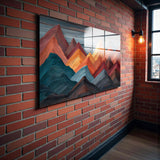 Oryza Panoramic Tempered Glass Wall Art - Horizontal Rectangular Wall Decor