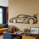 Ferrari F80 2027 Black Metal Car Wall Art