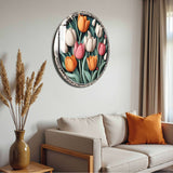 Vivid Round Glass Wall Art - Tempered Glass Circle Wall Decor