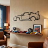 Toyota Supra MK4 (A80) 1993 Black Metal Car Wall Art