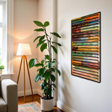 Classy – 3D Carved Wood Wall Art - Textured Vertical Wall Decor