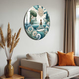 Haven Round Glass Wall Art - Tempered Glass Circle Wall Decor