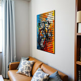 Motion Blur – 3D Carved Wood Wall Art - Textured Vertical Wall Decor