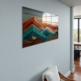 Elaris Panoramic Tempered Glass Wall Art - Horizontal Rectangular Wall Decor