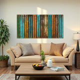 Montra – 3D Carved Wood Wall Art - Textured Horizontal Wall Decor
