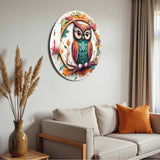 Mystic Round Glass Wall Art - Tempered Glass Circle Wall Decor