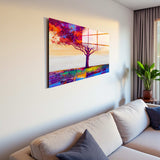 Treeegy Panoramic Tempered Glass Wall Art - Horizontal Rectangular Wall Decor