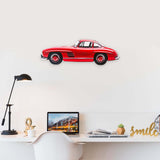 1954 Mercedes-Benz 300 SL Gullwing (2) Metal Car Wall Art, Color 2D Diecast Car Decor, Silhouette Metal Wall Art, Gift For Car Lovers, Detailed Color Metal Car
