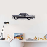 1957 Chevrolet Bel Air (1) Metal Car Wall Art, Color 2D Diecast Car Decor, Silhouette Metal Wall Art, Gift For Car Lovers, Detailed Color Metal Car