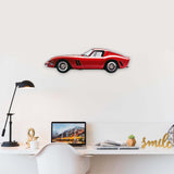 1962 Ferrari 250 GTO (1) Metal Car Wall Art, Color 2D Diecast Car Decor, Silhouette Metal Wall Art, Gift For Car Lovers, Detailed Color Metal Car