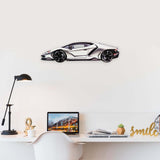 2016 Lamborghini Centenario (2) Metal Car Wall Art, Color 2D Diecast Car Decor, Silhouette Metal Wall Art, Gift For Car Lovers, Detailed Color Metal Car
