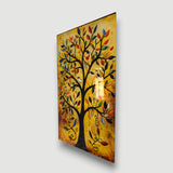 Tree Of Life Ardane Vertical Glass Wall Art - Tempered Glass Rectangular Wall Decor