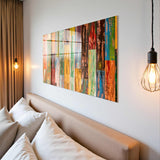 Classy Panoramic Tempered Glass Wall Art - Horizontal Rectangular Wall Decor