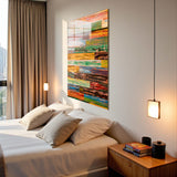 Classy Vertical Glass Wall Art - Tempered Glass Rectangular Wall Decor