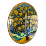 Prosper Tree Of Life, Tempered Glass Round Wall Art - Tempered Glass Circle Wall Decor