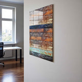 Cove Vertical Glass Wall Art - Tempered Glass Rectangular Wall Decor