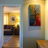 Aurum – 3D Carved Wood Wall Art - Textured Vertical Wall Decor - Tree Of Life