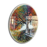 Harmony Tree Of Life, Tempered Glass Round Wall Art - Tempered Glass Circle Wall Decor