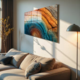 Tavion Panoramic Tempered Glass Wall Art - Horizontal Rectangular Wall Decor