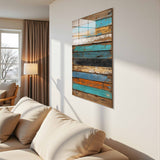 Artelis Vertical Glass Wall Art - Tempered Glass Rectangular Wall Decor