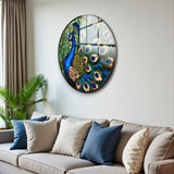 Regal Round Glass Wall Art - Tempered Glass Circle Wall Decor