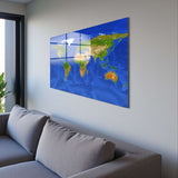 Real World Panoramic Tempered Glass Wall Art - Horizontal Rectangular Wall Decor