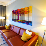 Treeegy – 3D Carved Wood Wall Art - Textured Horizontal Wall Decor