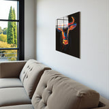 Vibrance Square Tempered Glass Wall Art - Abstract Design - Large Glass Decor for Living Room & Office