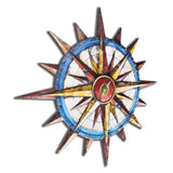 Compass Rose Vibrant 3D Metal Wall Art – Laser Cut, UV Printed & Powder Coated Colorful Decor