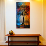 Velith – 3D Carved Wood Wall Art - Textured Vertical Wall Decor - Tree Of Life