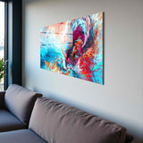 Far Away Panoramic Tempered Glass Wall Art - Horizontal Rectangular Wall Decor