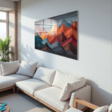 Oryza Panoramic Tempered Glass Wall Art - Horizontal Rectangular Wall Decor