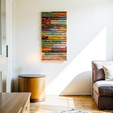 Classy – 3D Carved Wood Wall Art - Textured Vertical Wall Decor