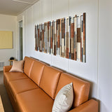 Woodlaza – 3D Carved Wood Wall Art - Textured Horizontal Wall Decor