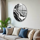 Titan Round Glass Wall Art - Tempered Glass Circle Wall Decor