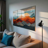 Lireno Panoramic Tempered Glass Wall Art - Horizontal Rectangular Wall Decor