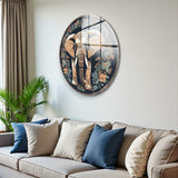 Lumin Round Glass Wall Art - Tempered Glass Circle Wall Decor
