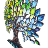 Tree Of Life Green Oasis Vibrant Metal Wall Art – Laser Cut, UV Printed & Powder Coated Colorful Decor