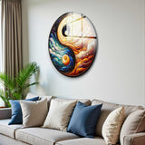 Unity Round Glass Wall Art - Tempered Glass Circle Wall Decor