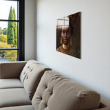 Majesty Square Tempered Glass Wall Art - Abstract Design - Large Glass Decor for Living Room & Office