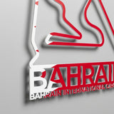 Bahrain International Circuit Formula One Metal Race Map – Bahrain Flag Wall Art